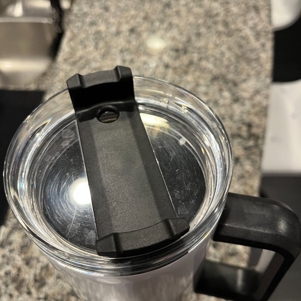 Unbranded 40oz Thermal Water Bottle White & Black - Picture 3 of 8